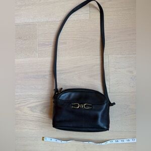 Etienne Aigner Black Leather Crossbody Bag